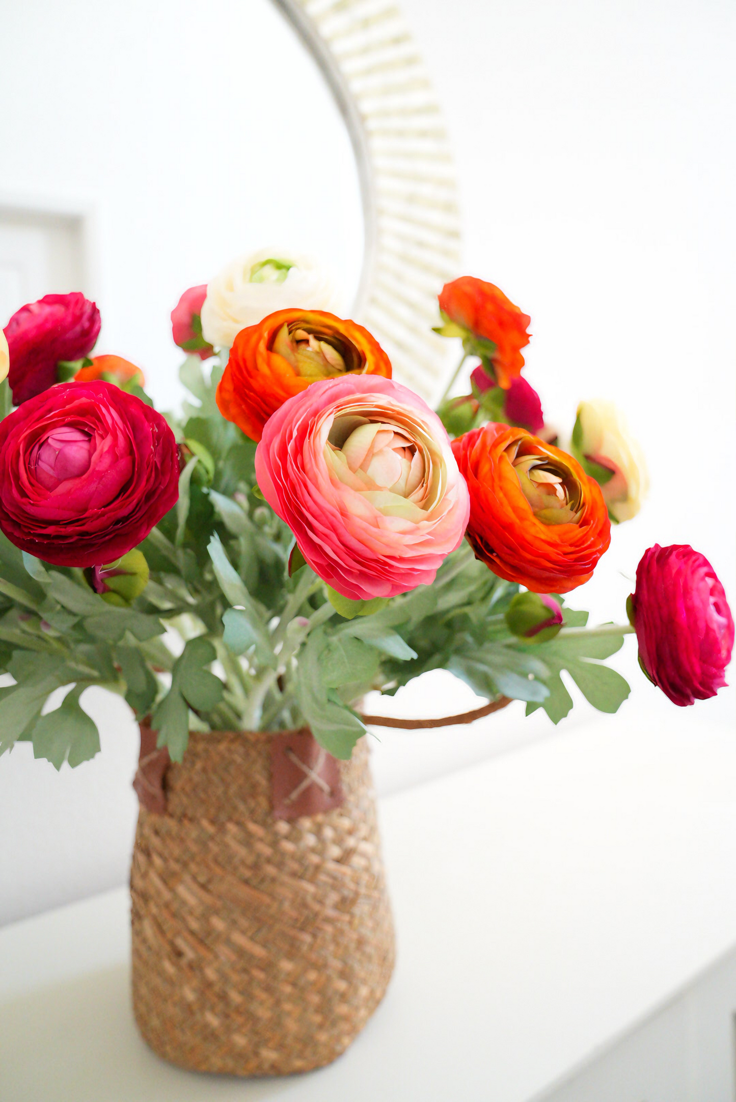 Real Touch Artificial Ranunculus Arrangement | Faux Ranunculus Flowers