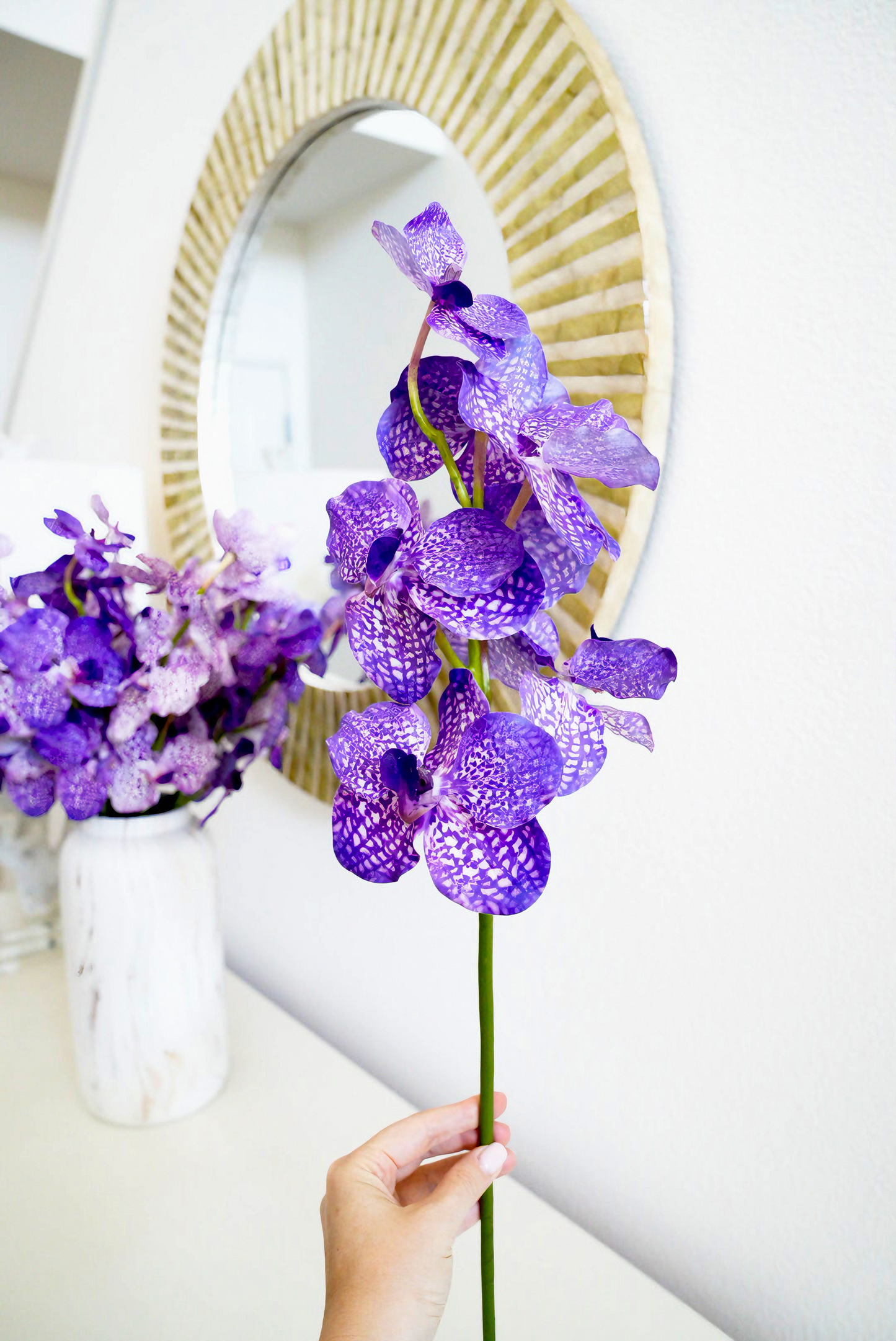 Real Touch Luxury Faux Orchid Stem | Artificial Butterfly Orchid Flowers