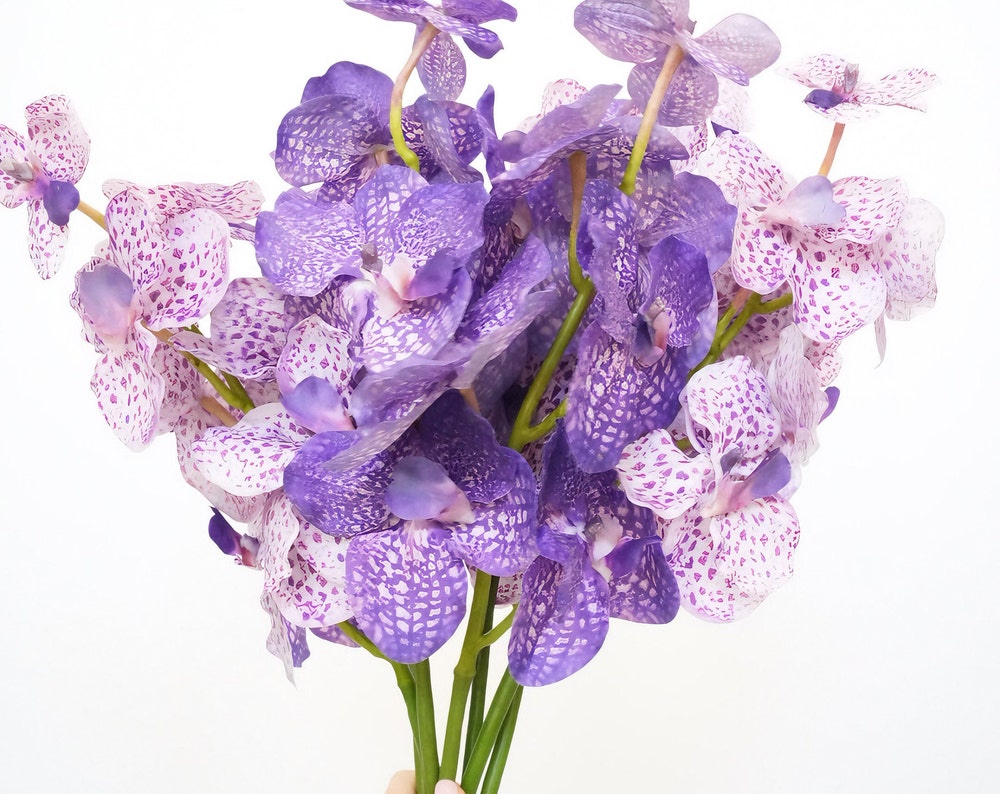 Real Touch Luxury Faux Orchid Stem | Artificial Butterfly Orchid Flowers