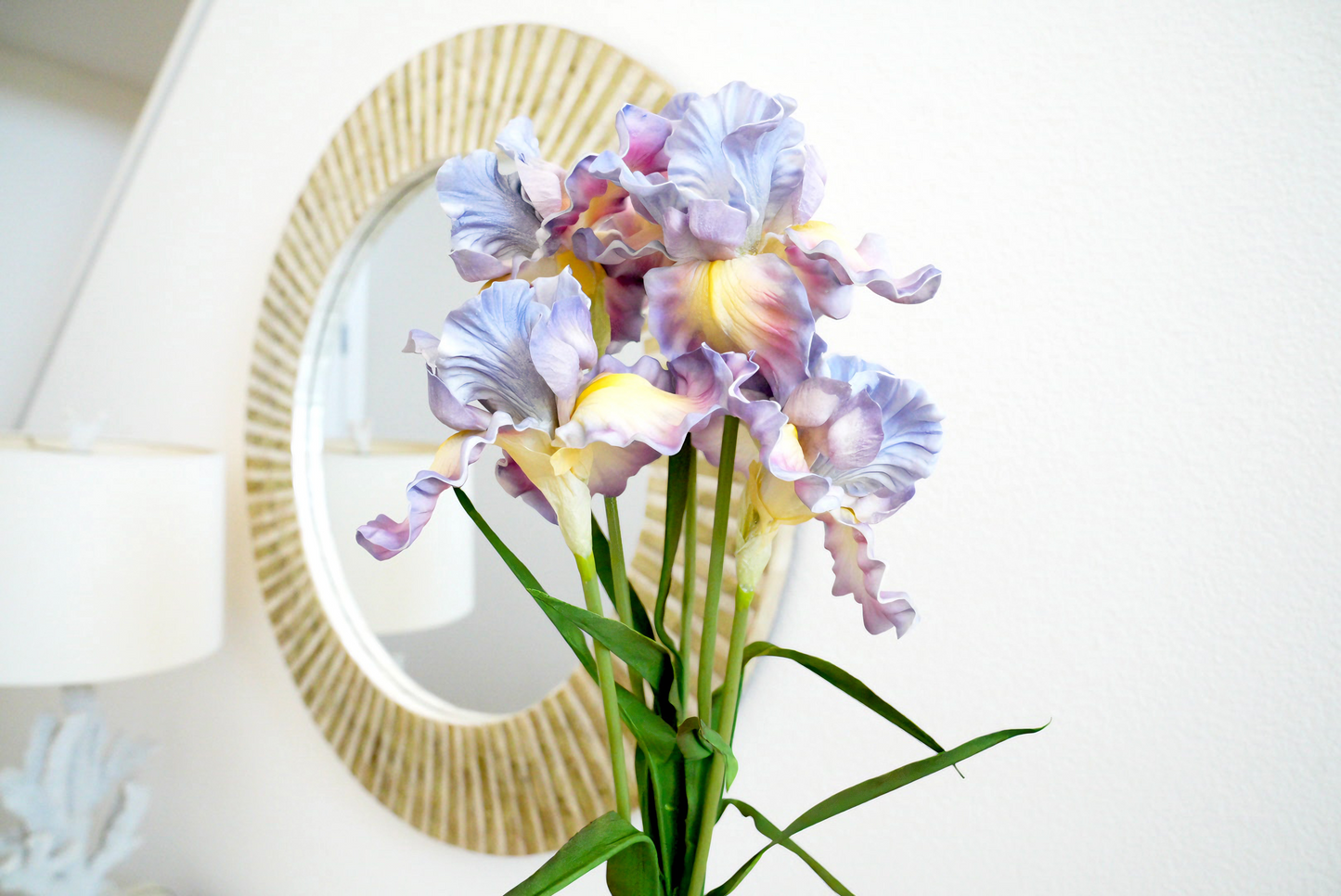 Real Touch Artificial Iris Flower