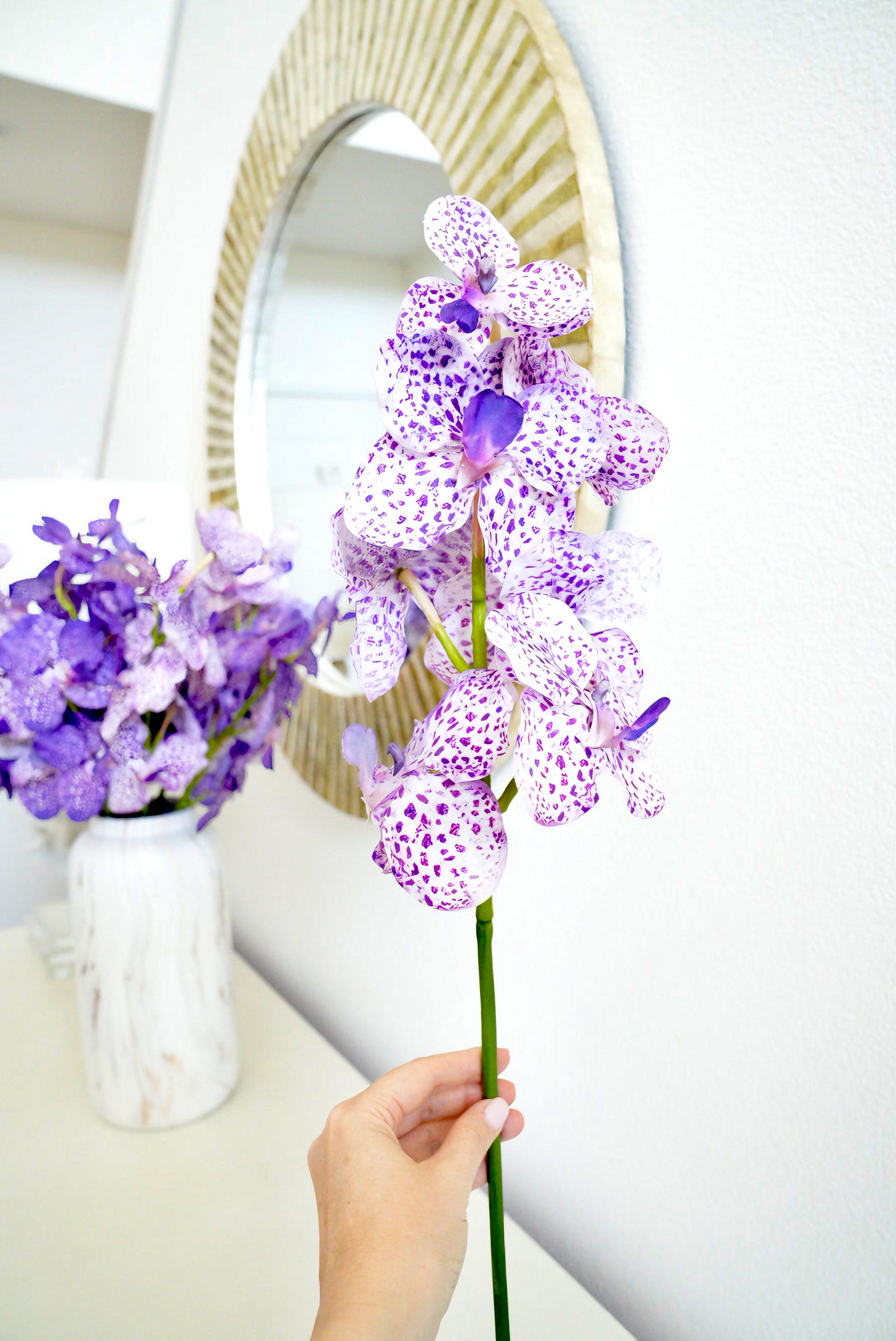 Real Touch Luxury Faux Orchid Stem | Artificial Butterfly Orchid Flowers