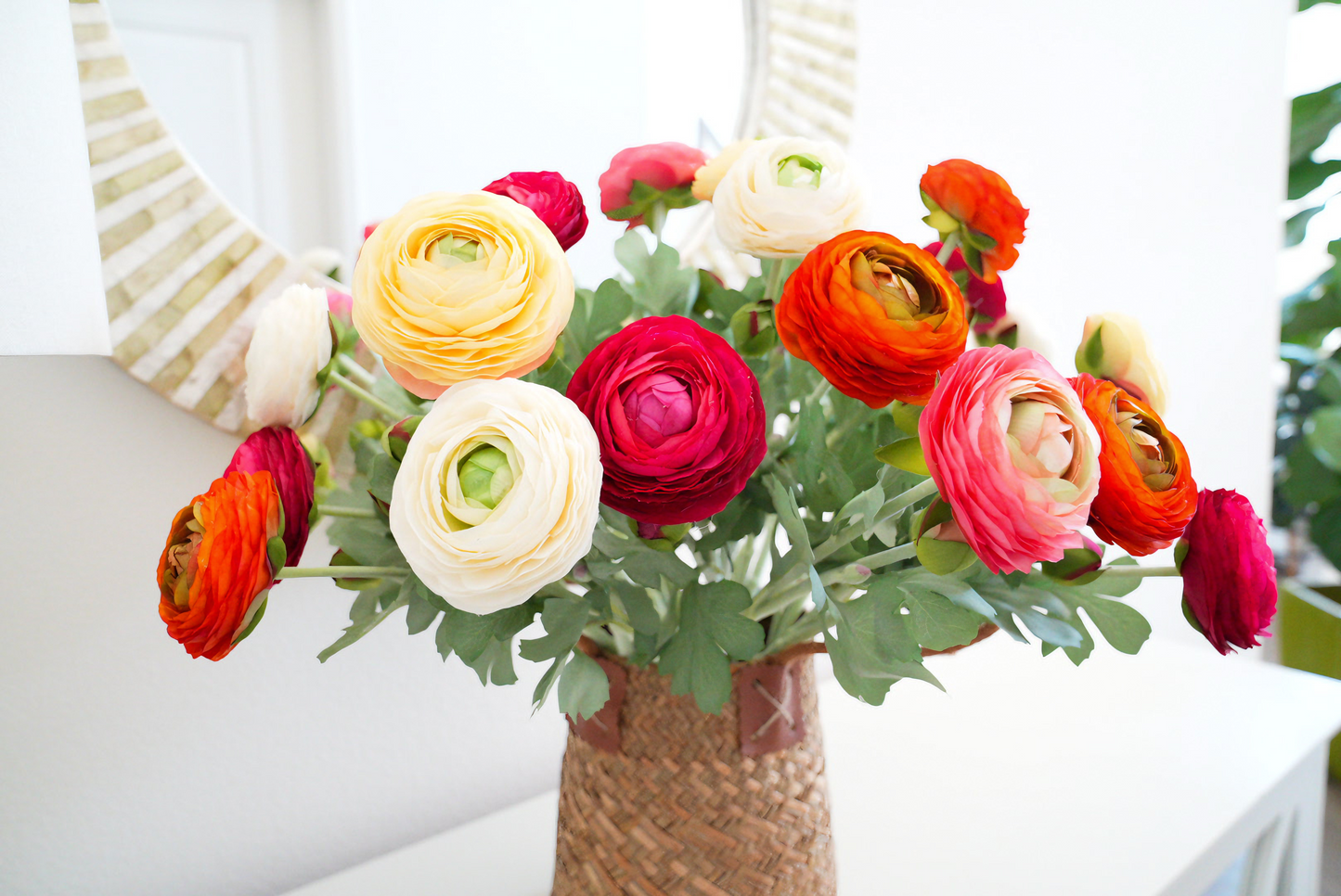 Real Touch Artificial Ranunculus Arrangement | Faux Ranunculus Flowers