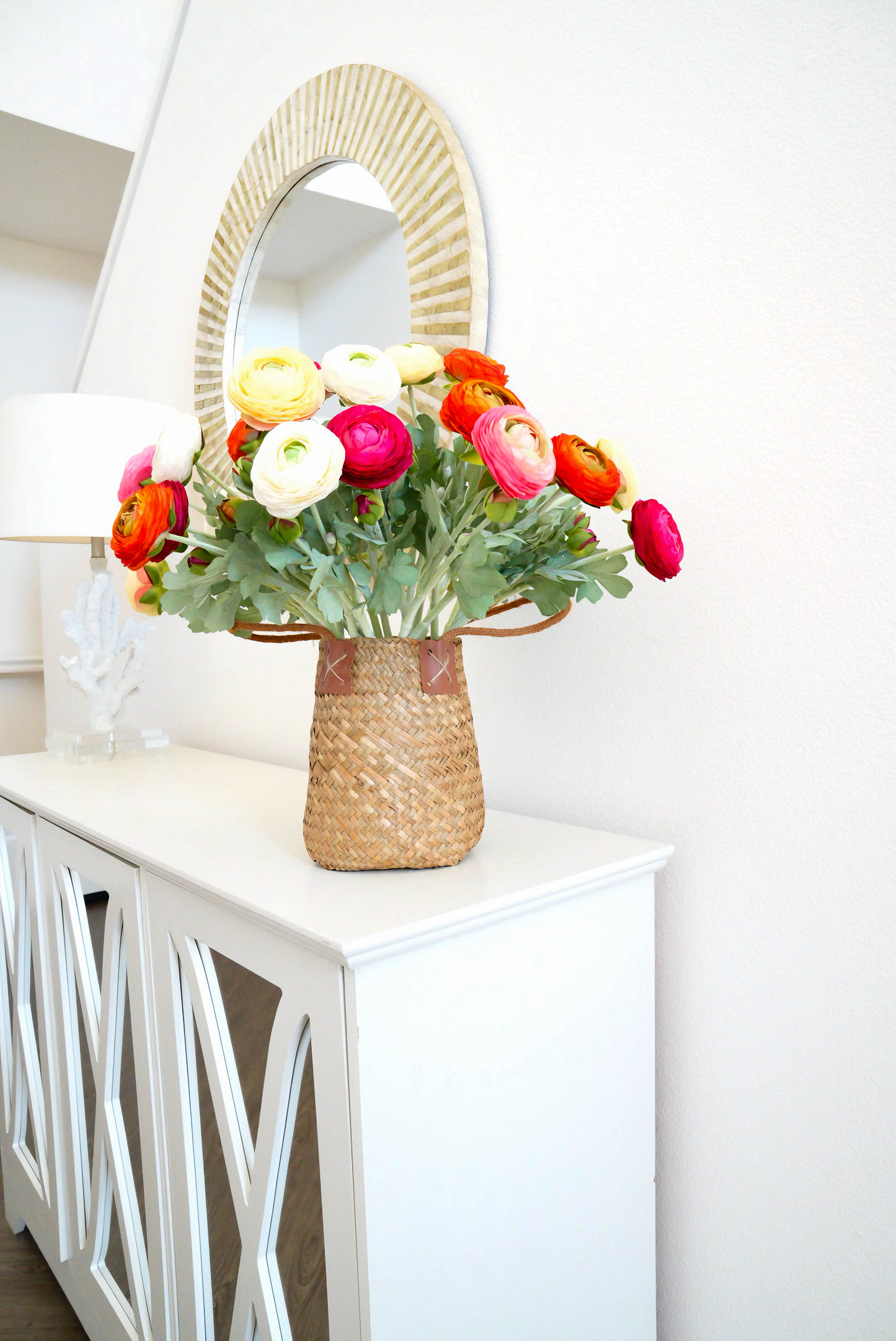 Real Touch Artificial Ranunculus Arrangement | Faux Ranunculus Flowers