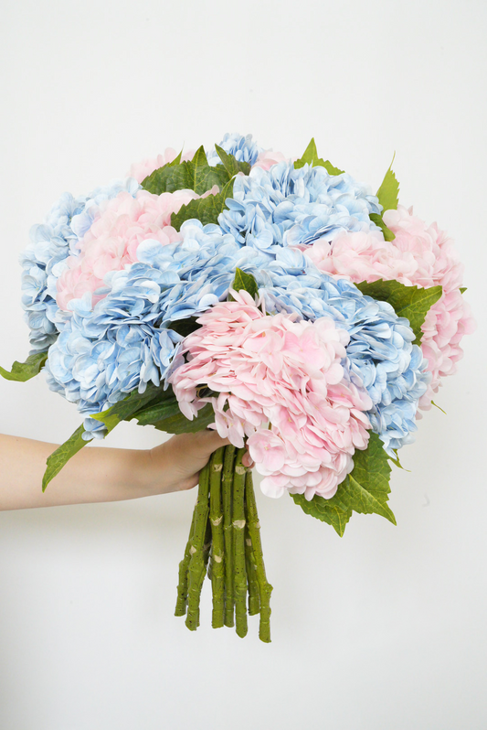 Artificial Real Touch Hydrangea | Artificial Flowers 20 inches Large Hydrangea
