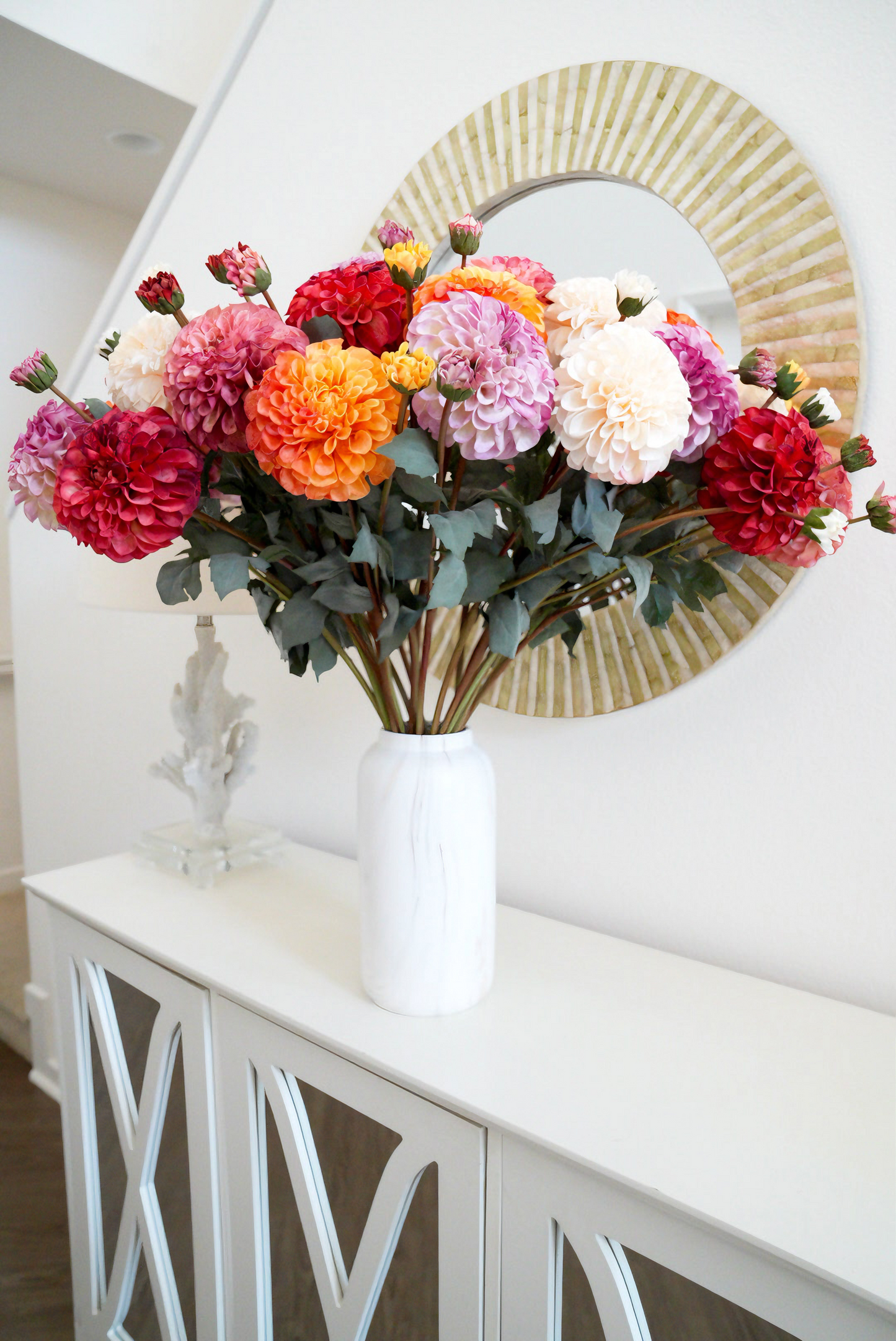 30 inches Artificial Dahlia | Faux Chrysanthemum Dahlia