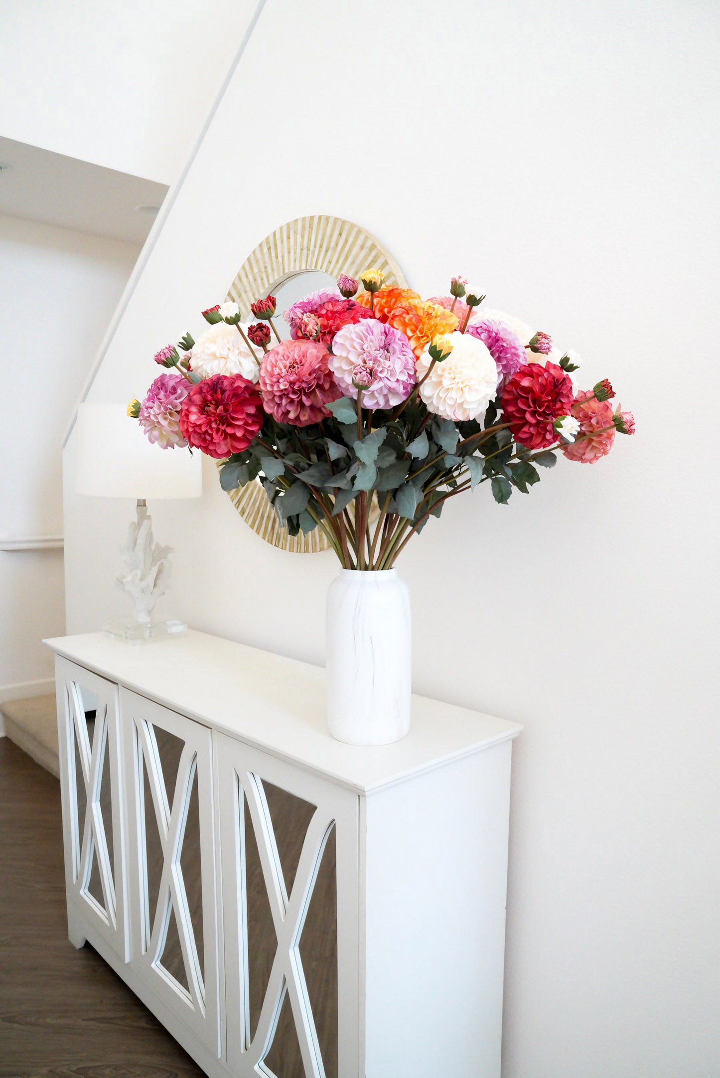 30 inches Artificial Dahlia | Faux Chrysanthemum Dahlia