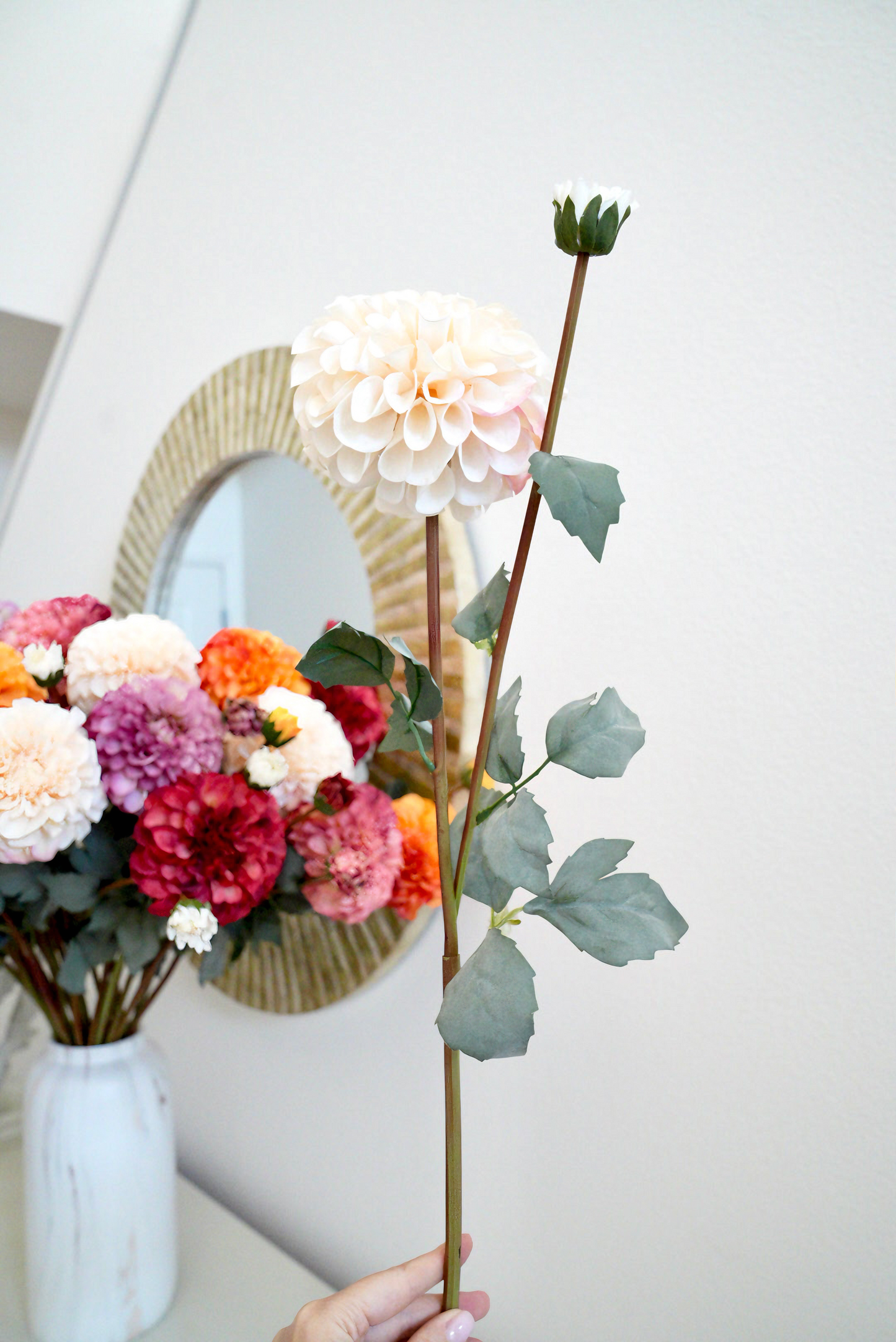 30 inches Artificial Dahlia | Faux Chrysanthemum Dahlia
