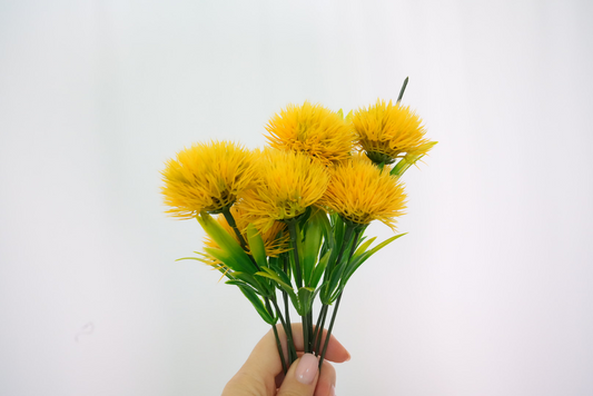 10pcs Yellow Artificial Dandelions
