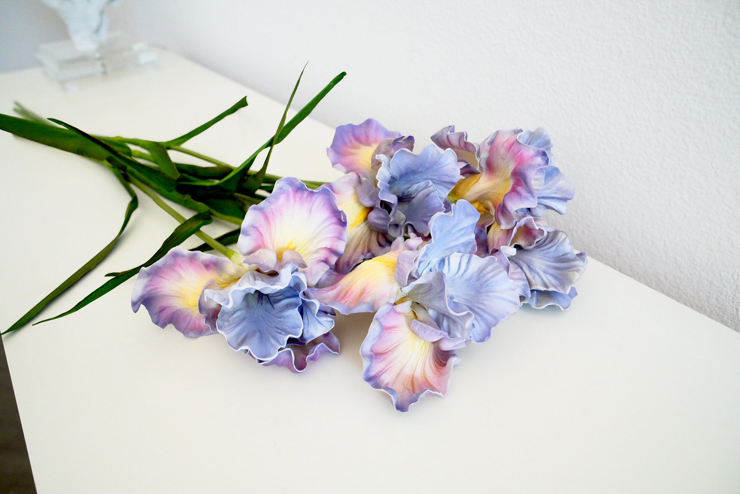 Real Touch Artificial Iris Flower