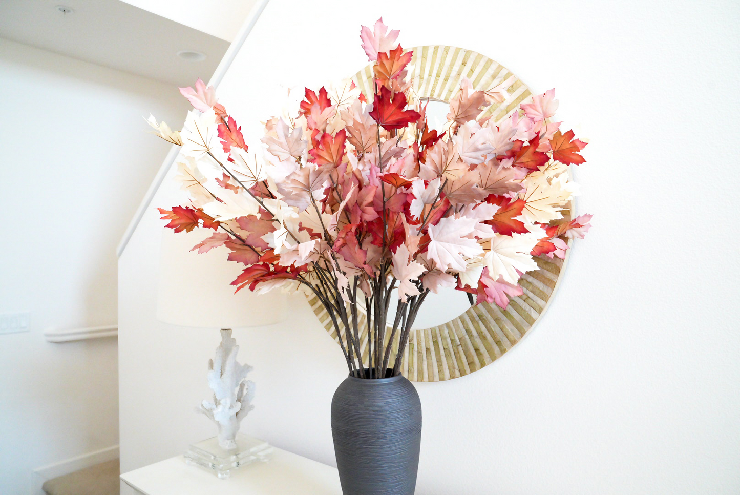 4 Colors Artificial Maple Branches | Artificial Maple Leaves