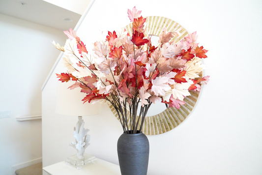 4 Colors Artificial Maple Branches | Artificial Maple Leaves