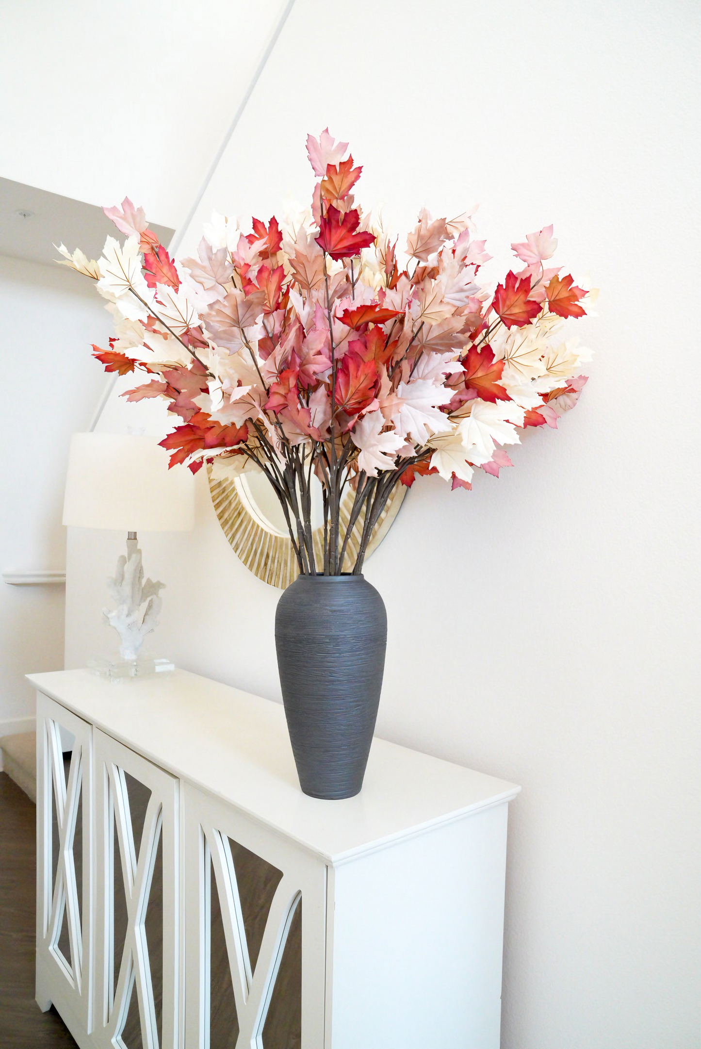 4 Colors Artificial Maple Branches | Artificial Maple Leaves