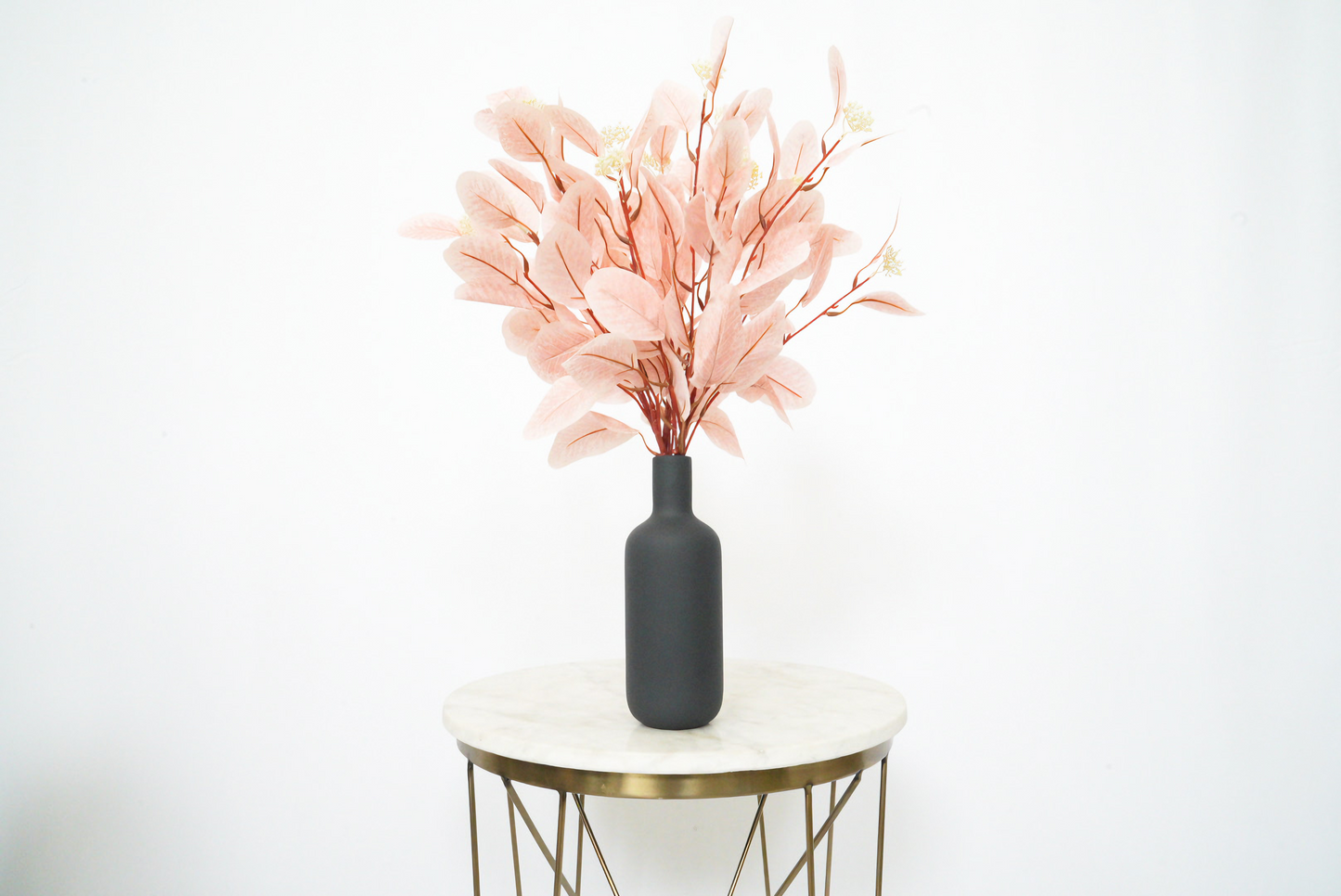 Light Pink Artificial Leaves | Nordic Faux Color Eucalyptus