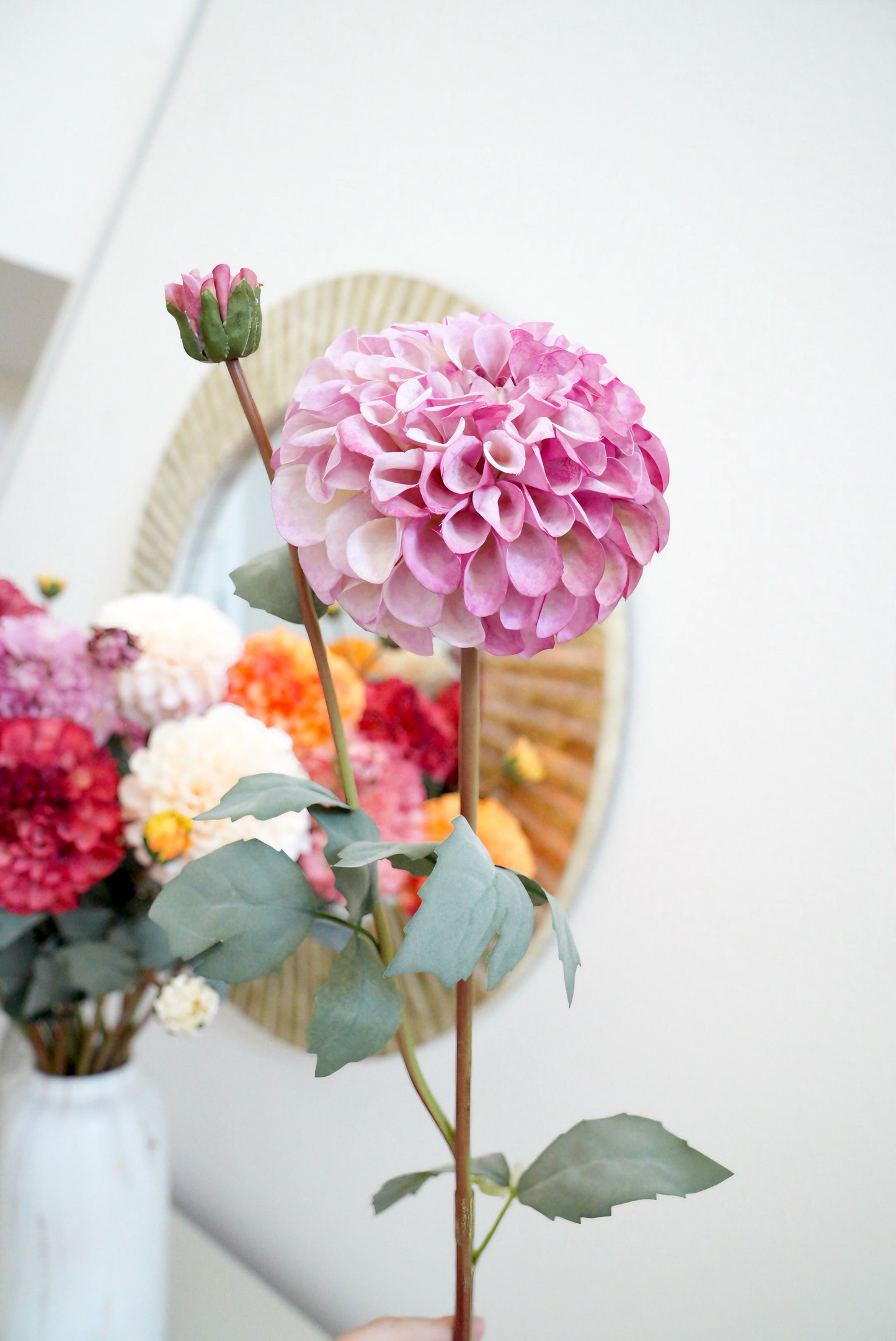 30 inches Artificial Dahlia | Faux Chrysanthemum Dahlia