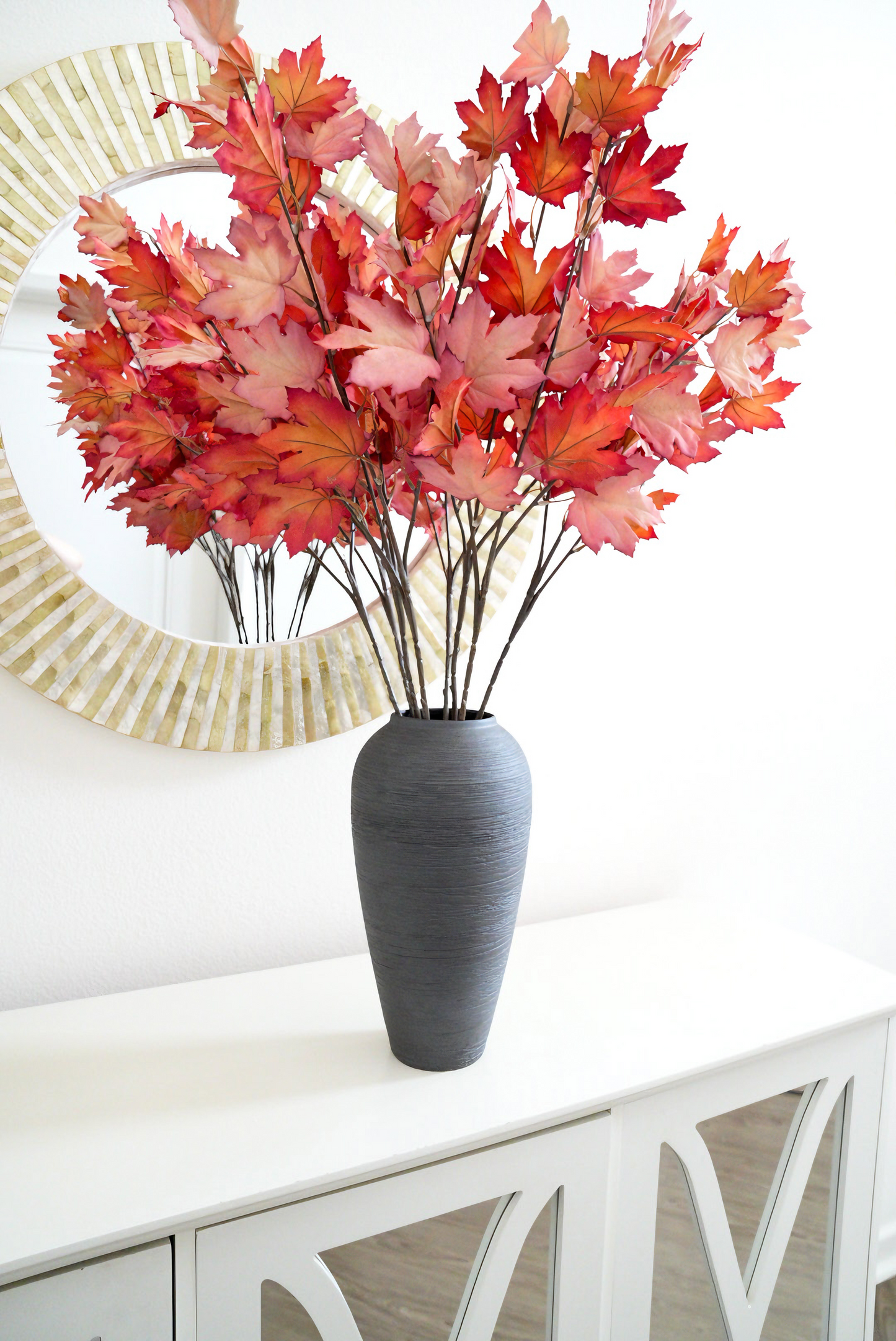 4 Colors Artificial Maple Branches | Artificial Maple Leaves