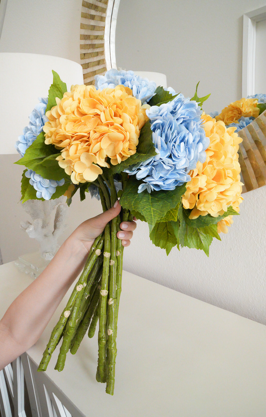 Artificial Real Touch Hydrangea | Artificial Flowers 20 inch Large Hydrangea